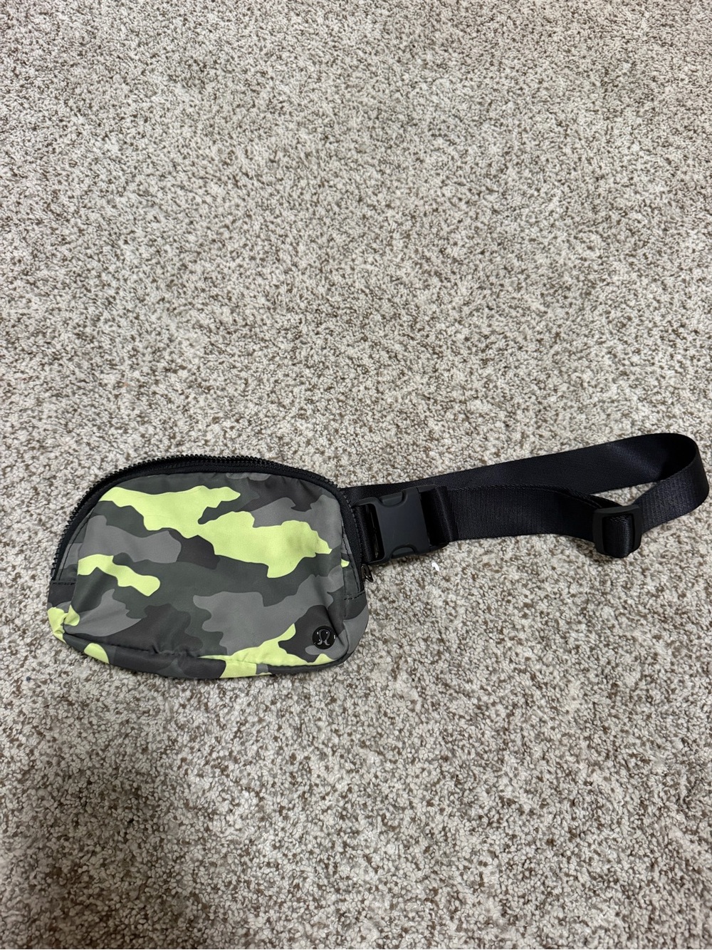 lululemon athletica Neon Green Camouflage Belt Bag